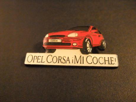 Opel Corsa iMI Coche ( Opel Corsa mijn auto)